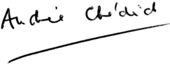 signature d'Andrée Chedid