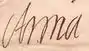 Signature de Anne-Marie d'Orléans