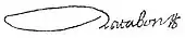 signature d'Antoine de Ratabon