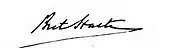 signature de Bret Harte