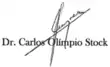 Signature de Carlos Olímpio Stock