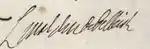 Signature de Charles-Louis-Auguste Fouquet