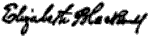 signature d'Elizabeth Blackwell