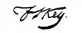 signature de Francis Scott Key