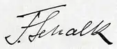 signature de Franz Schalk