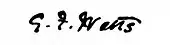 signature de George Frederic Watts