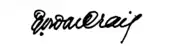 signature d'Edward Gordon Craig