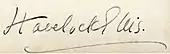 signature de Havelock Ellis