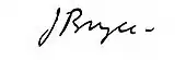 signature de James Bryce (1er vicomte Bryce)