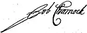 signature de Job Charnock