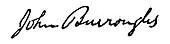 signature de John Burroughs