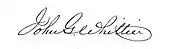 signature de John Greenleaf Whittier