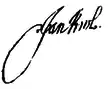 Signature de Jean III Sobieski