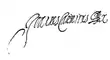 Signature de Jean II Casimir Vasa