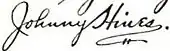 signature de Johnny Hines