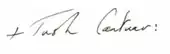 signature de Justin Welby