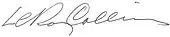 signature de Thomas LeRoy Collins