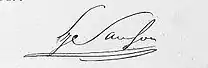 Signature de Louis Joseph Sanson