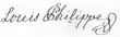 Signature de Louis-Philippe Ier