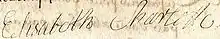 Signature de Élisabeth-Charlotte de Bavière