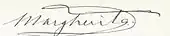 signature de Marguerite de Savoie (reine d'Italie)
