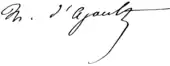 signature de Marie d'Agoult