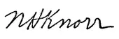 signature de Nathan Knorr