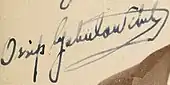 signature d'Ossip Gabrilowitsch