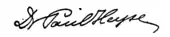 signature de Paul Johann Ludwig von Heyse
