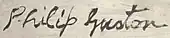 signature de Philip Guston