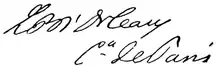Signature de Philippe d’Orléans