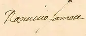 signature de Ranuce Ier Farnèse