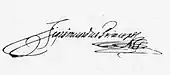 signature de Sigismond Ier Báthory