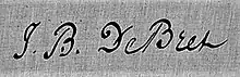 signature de Jean-Baptiste Debret