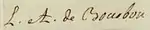 Signature de Louis-Alexandre de Bourbon