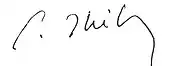 signature de Gustave Thibon