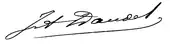 signature de Julia Daudet