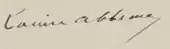 signature de Louise Abbéma