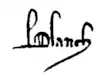 Signature de Blanche d'Anjou
