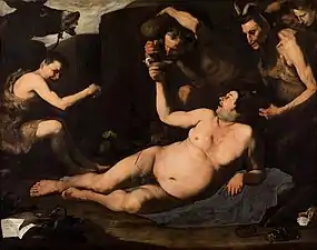 José de Ribera, Silène ivre (1626), musée Capodimonte de Naples.