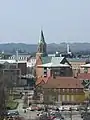 Panorama de Silkeborg avec l'église