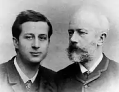 Alexandre Ziloti et Tchaïkovski en 1887.