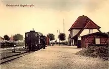 La gare de Heydekrug d'où partait les trains desservant l’arrondissent.