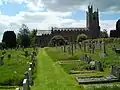 Le cimetière et l'église St. Mary.