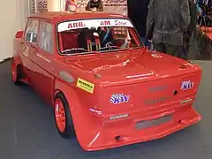 Une Simca 1000 Rallye 3 dans une exposition