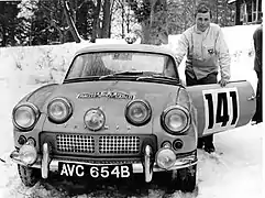 Lampinen sur Triumph Spitfire au Monte-Carlo 1965.