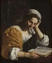 Sibylle lisant, vers 1635. Banca Popolare dell'Adriatico, Pesaro