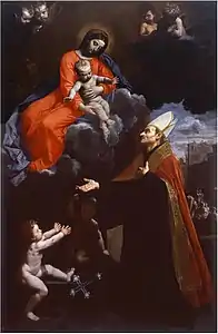 Madone à l’Enfant avec saint Thomas de Villeneuve, entre 1635 et 1648.