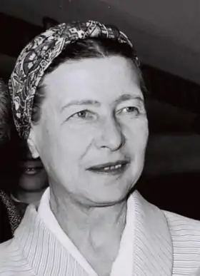 Simone de Beauvoir en 1967.
