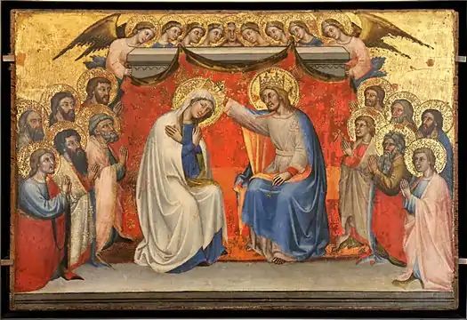 Le couronnement de la Vierge avec les apôtres,musée du Petit Palais (Avignon).